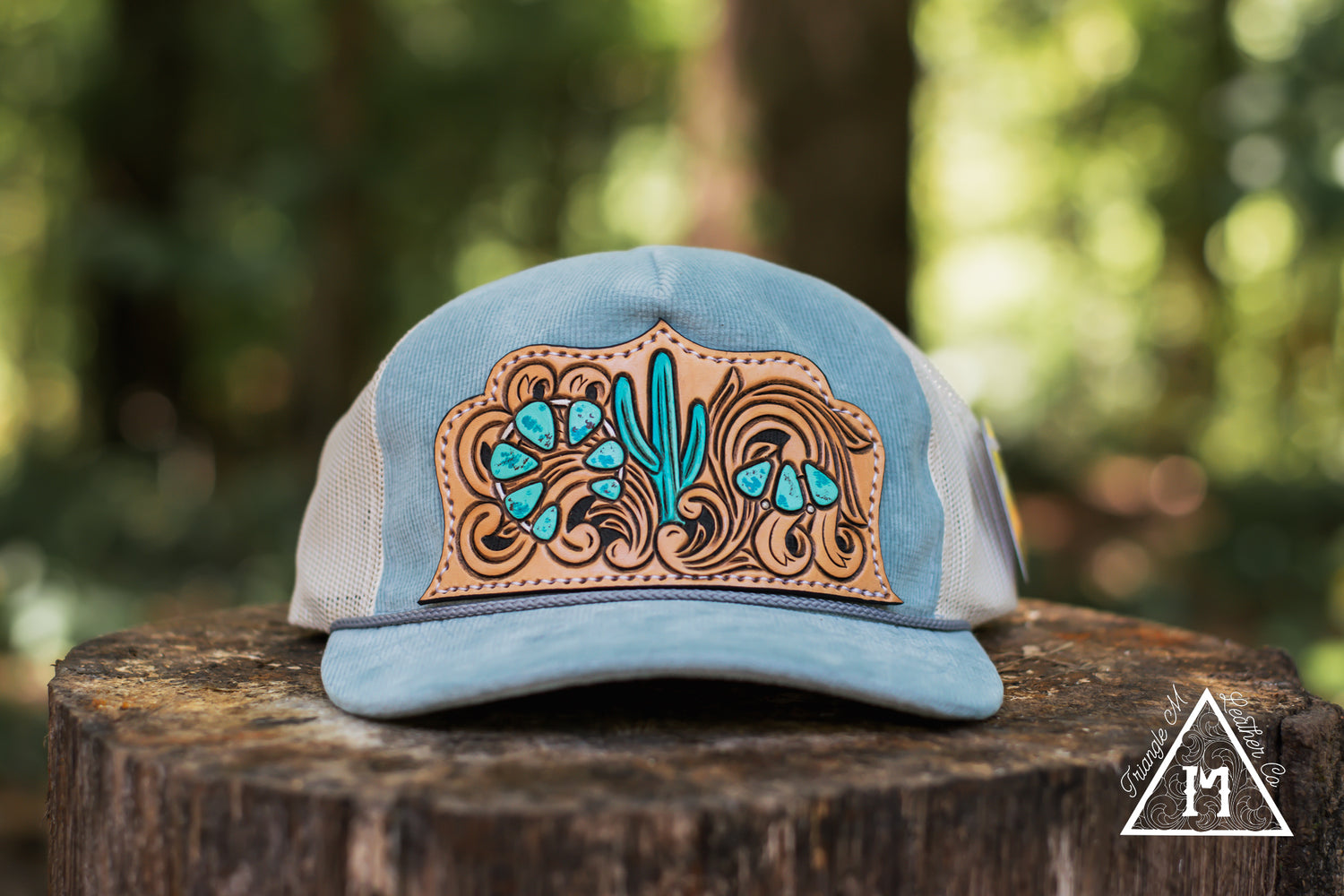 Tooled Patch Hats
